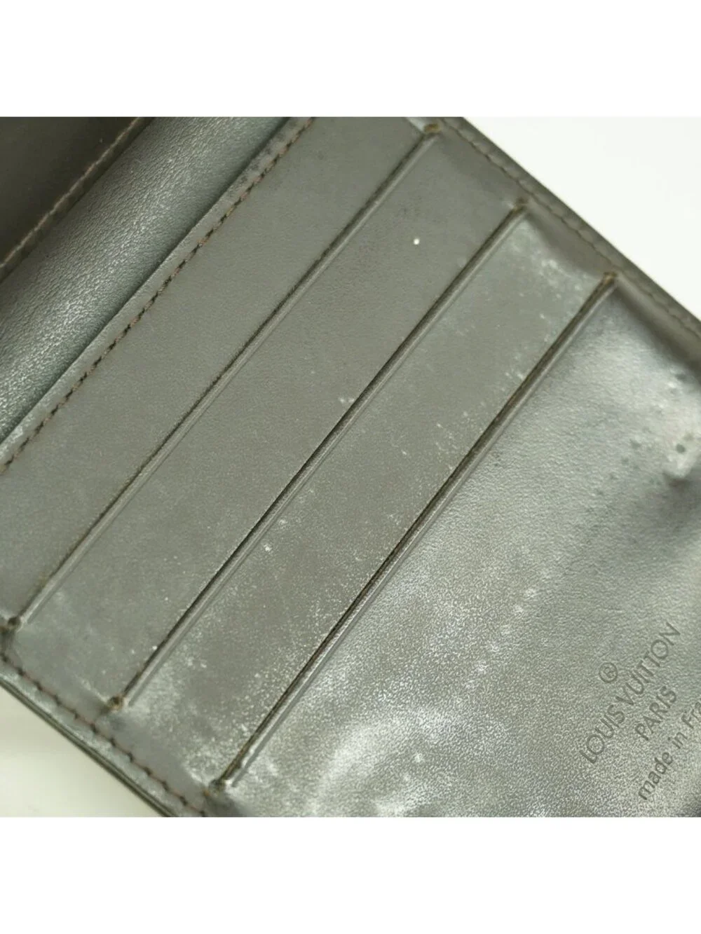 Louis Vuitton Wallet Monogram Glace Leather Portefeuille Compact Cafe